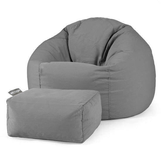 SoleiStorm™ Ultra 2000 h+ Pouf Poire Classique - Olefin Gris moyen 02
