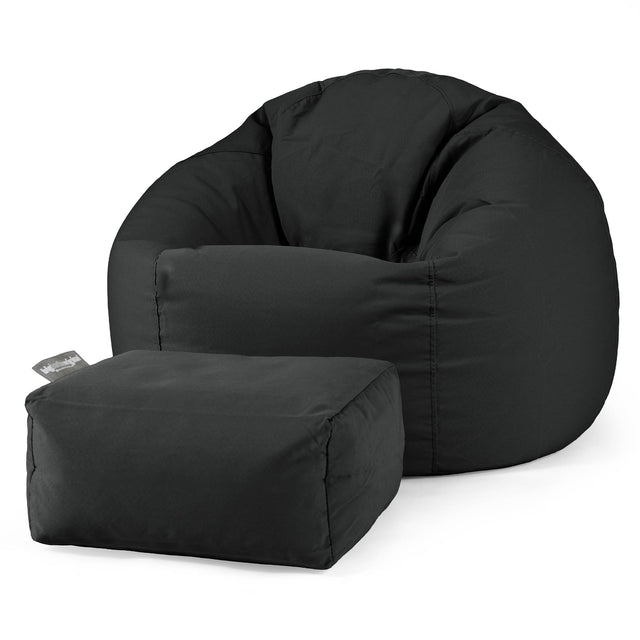 SoleiStorm™ Ultra 2000 h+ Pouf Poire Classique - Olefin Noir 02