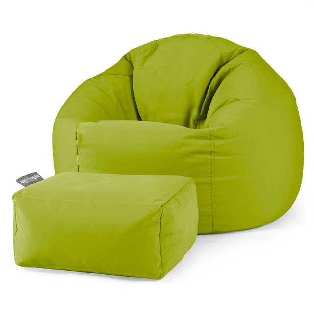 SoleiStorm™ Ultra 2000 h+ Pouf Poire Classique - Olefin Vert Acide 02