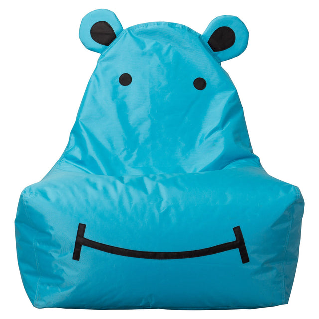 SmartCanvas Pouf Enfant Hippopotame - Aqua 01