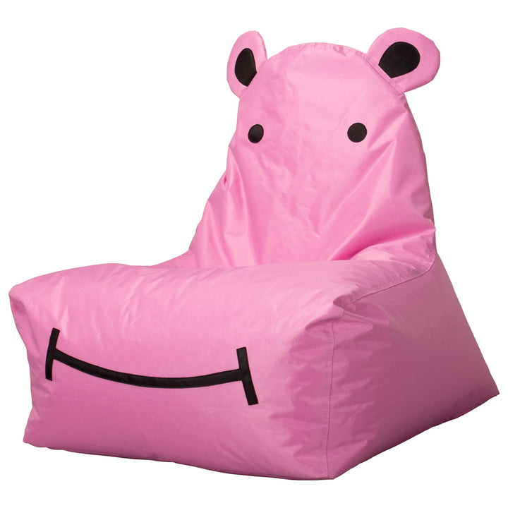 SmartCanvas Pouf Enfant Hippopotame - Rose Cerise 02