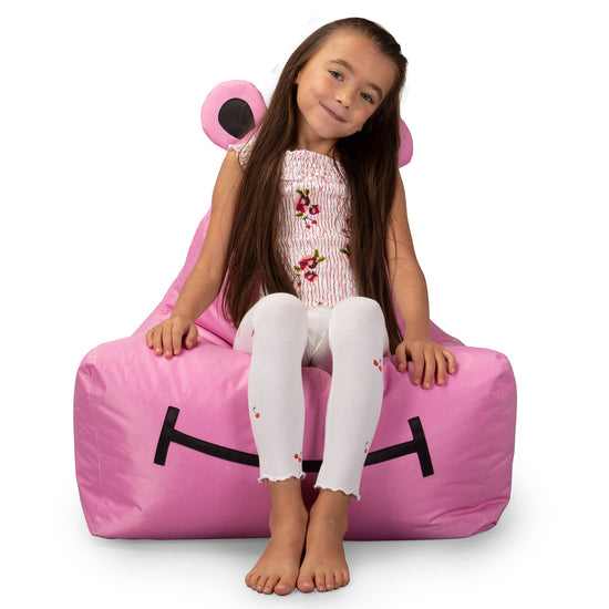 SmartCanvas Pouf Enfant Hippopotame - Rose Cerise 04