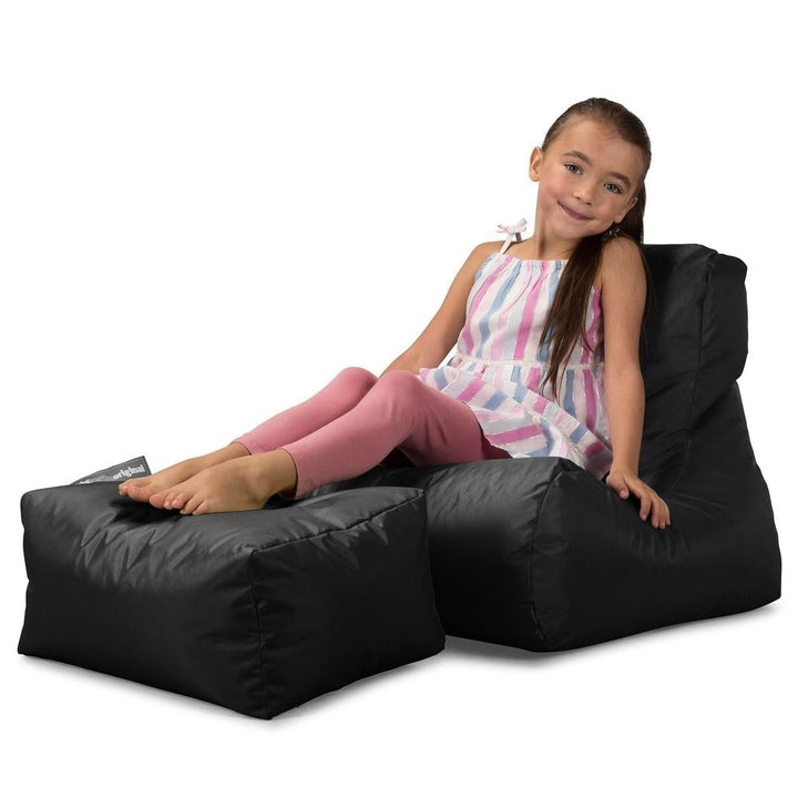 Big Bertha Original, Pouf Relax Enfant, Extérieur, Noir