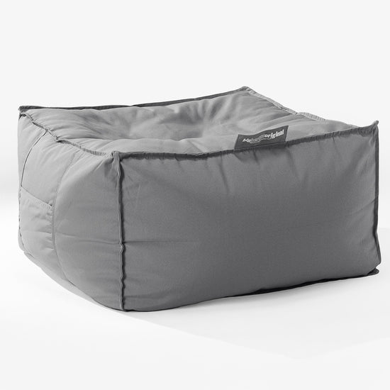 Big Bertha Original, SoleiStorm™ Ultra 2000 h+ Gros Pouf Carré, Extérieur, Olefin Gris moyen