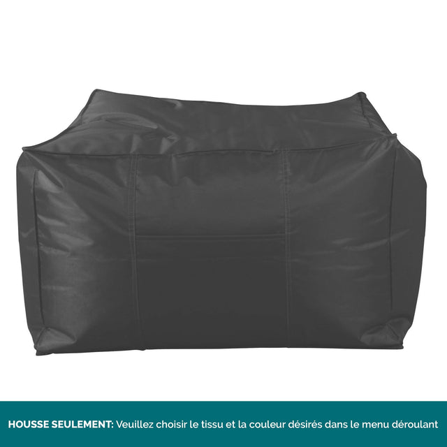 SmartCanvas™ Gros Pouf Carré HOUSSE SEULE - Remplacement / Pièces détachées 01