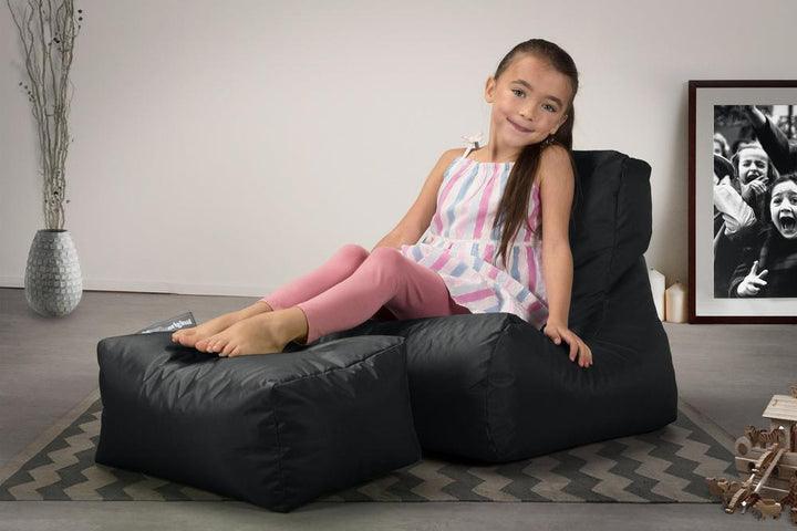 Big Bertha Original, Pouf Relax Enfant, Extérieur, Noir