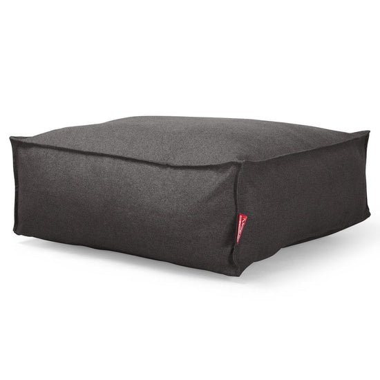 Lounge Pug, CloudSac 250, Pouf Ottomane Repose-pieds à Mémoire de Forme, Interalli Laine Gris