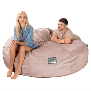 CloudSac 3000 XXL Grand Canapé Pouf à Mémoire de Forme - Velours Rose
