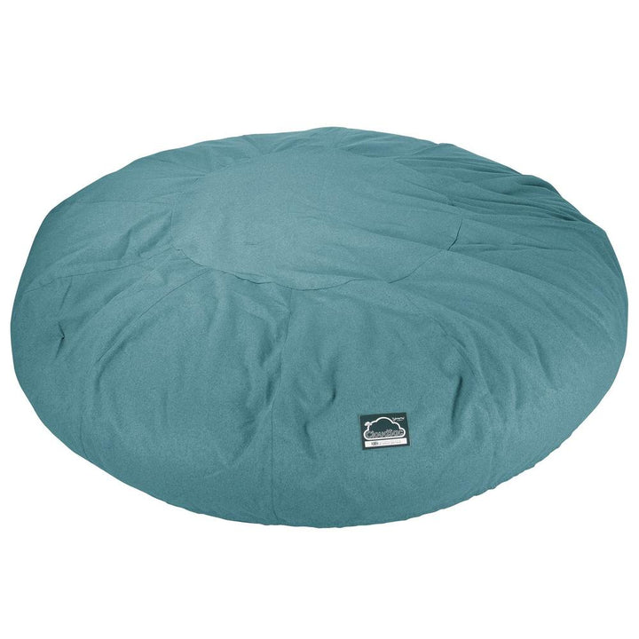 Lounge Pug, CloudSac 5000 XXXXXL, Canapé Pouf Titanesque à Mémoire de Forme, Gros Pouf Sofa, Interalli Laine Aqua