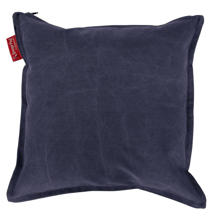 Grand Coussin 70 x 70cm - Stonewashed Bleu Marine 01