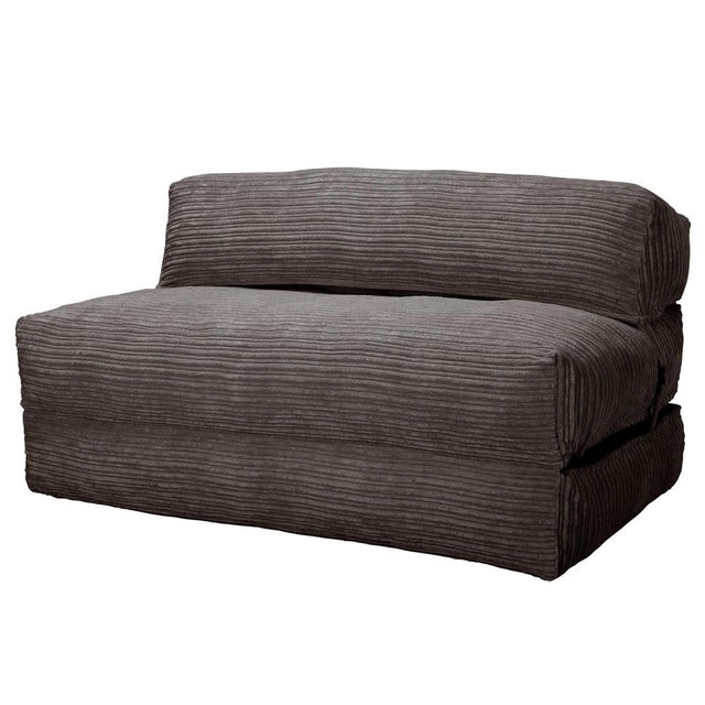Lounge Pug, Avery, Fauteuil Futon, Double, Côtelé Anthracite