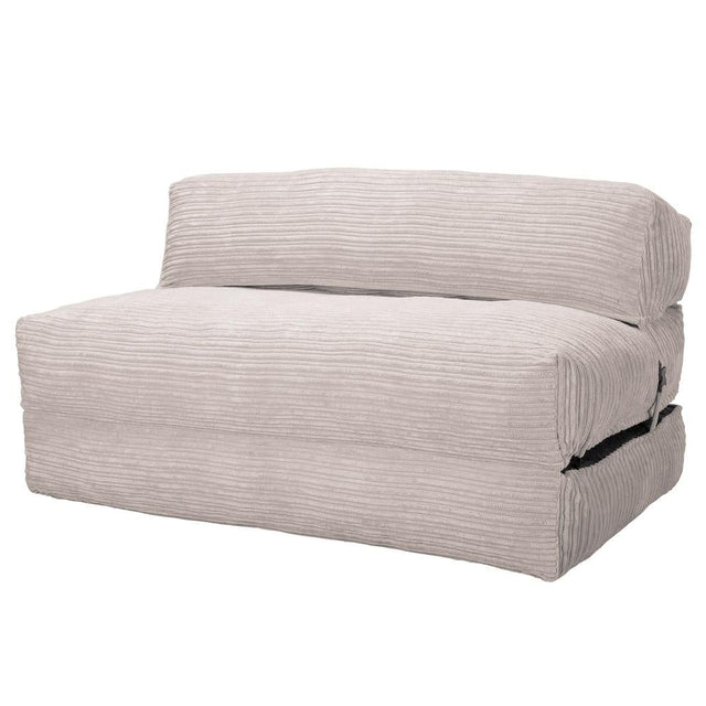 Lounge Pug, Avery, Fauteuil Futon, Double, Côtelé Crème