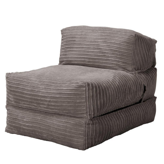 Lounge Pug, Avery, Fauteuil Futon, Unique, Côtelé Anthracite