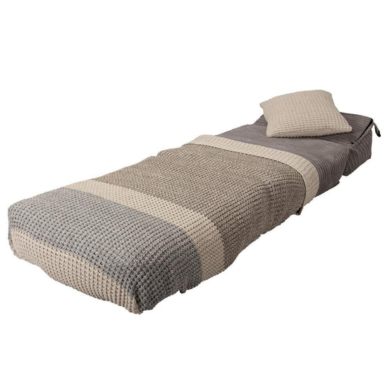 Lounge Pug, Avery, Fauteuil Futon, Unique, Côtelé Anthracite