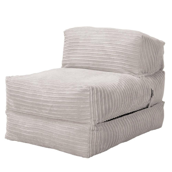 Lounge Pug, Avery, Fauteuil Futon, Unique, Côtelé Crème