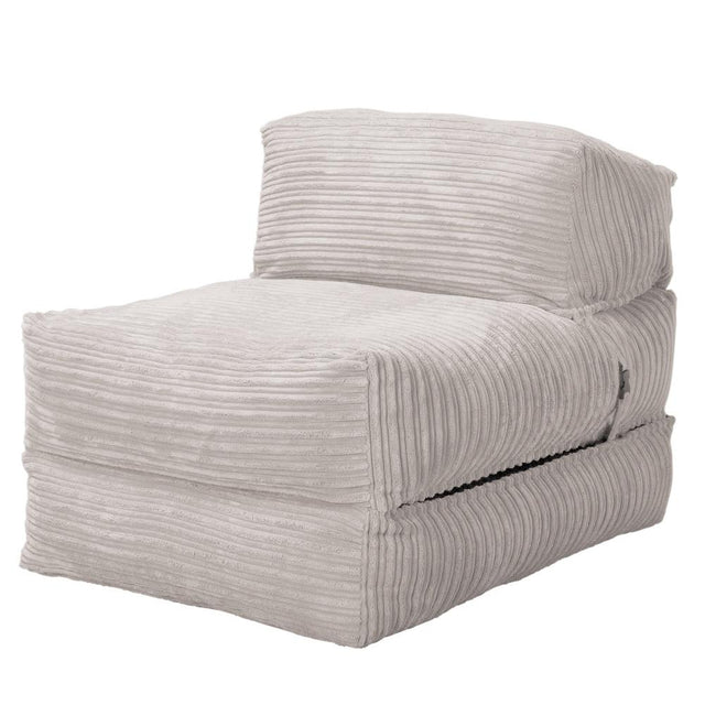 Lounge Pug, Avery, Fauteuil Futon, Unique, Côtelé Crème