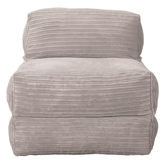 Lounge Pug, Avery, Fauteuil Futon, Unique, Côtelé Crème