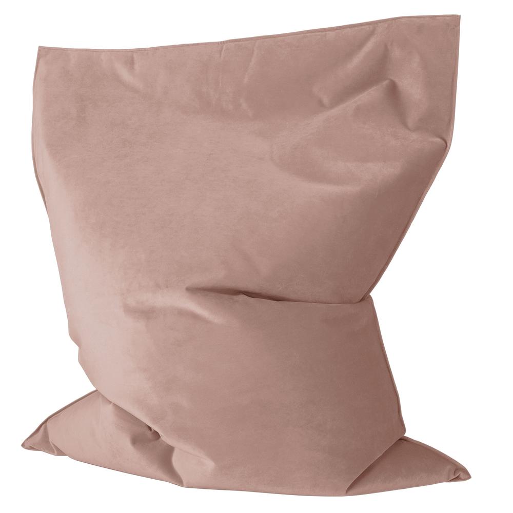 LOUNGE PUG -  Velours  - Gros Pouf Enfant, Pouf Geant Enfant - Rose