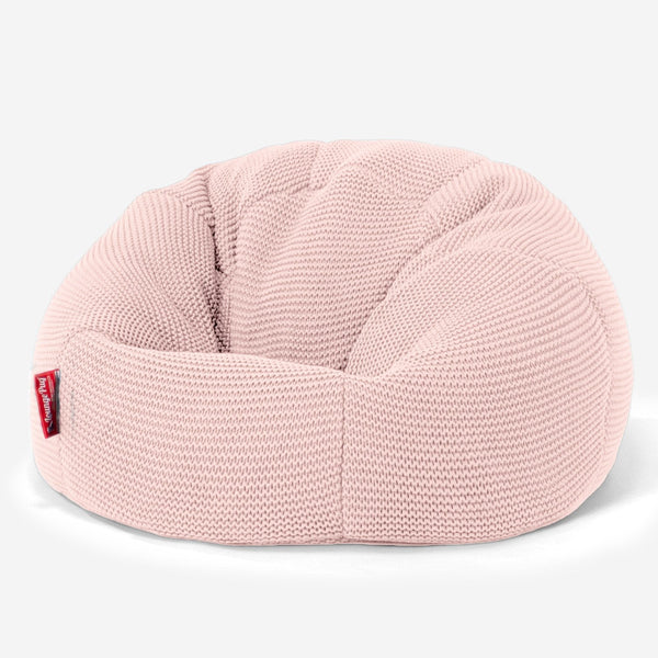 LOUNGE PUG - ELLOS Tricoté - Pouf Enfant - Pouf Poire Classique Enfant - Bébé rose