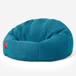 Pouf Poire Classique - Ellos Tricot épais Mer égée