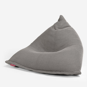 Gros Pouf Poire - Ellos Tricot épais Gris