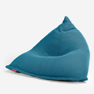 Gros Pouf Poire - Ellos Tricot épais Mer égée