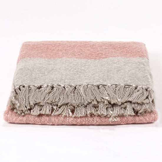 LOUNGE PUG, Plaid / Couverture Sherpa, TonalRose & Argent