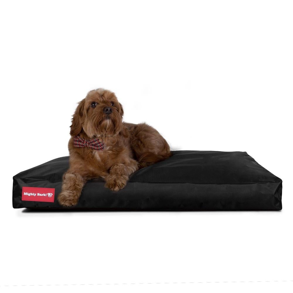 "Le Matelas Classique Par Mighty Bark" - Coussin Pour Chien, Orthopédique à Mémoire De Forme, Matelas Pour Chien, Lit Pour Chien, Petit, XXL - Imperméable Noir