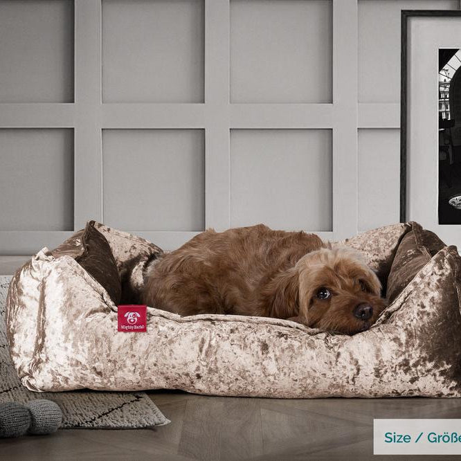 "Le Nid Par Mighty Bark" - Panier Pour Chien, Orthopédique à Mémoire De Forme, Panier Chien, Lit Pour Chien, Petit, Moyen, Grand - Clinquant Truffe