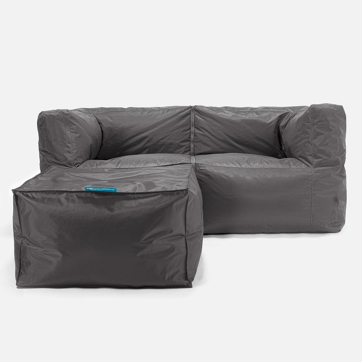 SmartCanvas™ Canapé Pouf Modulable 2 pièces - Anthracite 02