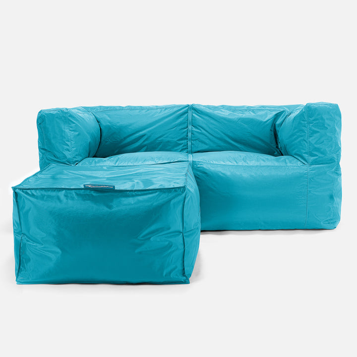 SmartCanvas™ Canapé Pouf Modulable 2 pièces - Aqua 02