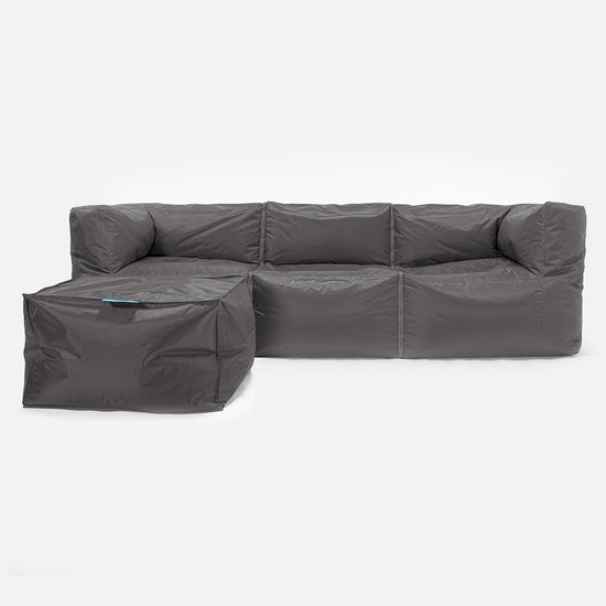 SmartCanvas™ Canapé Pouf Modulable 3 pièces - Anthracite 02