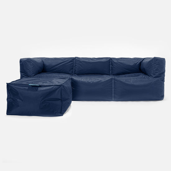 SmartCanvas™ Canapé Pouf Modulable 3 pièces - Bleu Marine 02