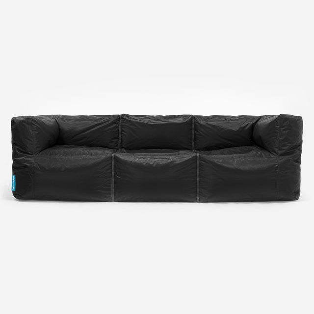 SmartCanvas™ Canapé Pouf Modulable 3 pièces - Noir 01