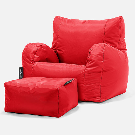 SmartCanvas™ Fauteuil Pouf - Rouge 02