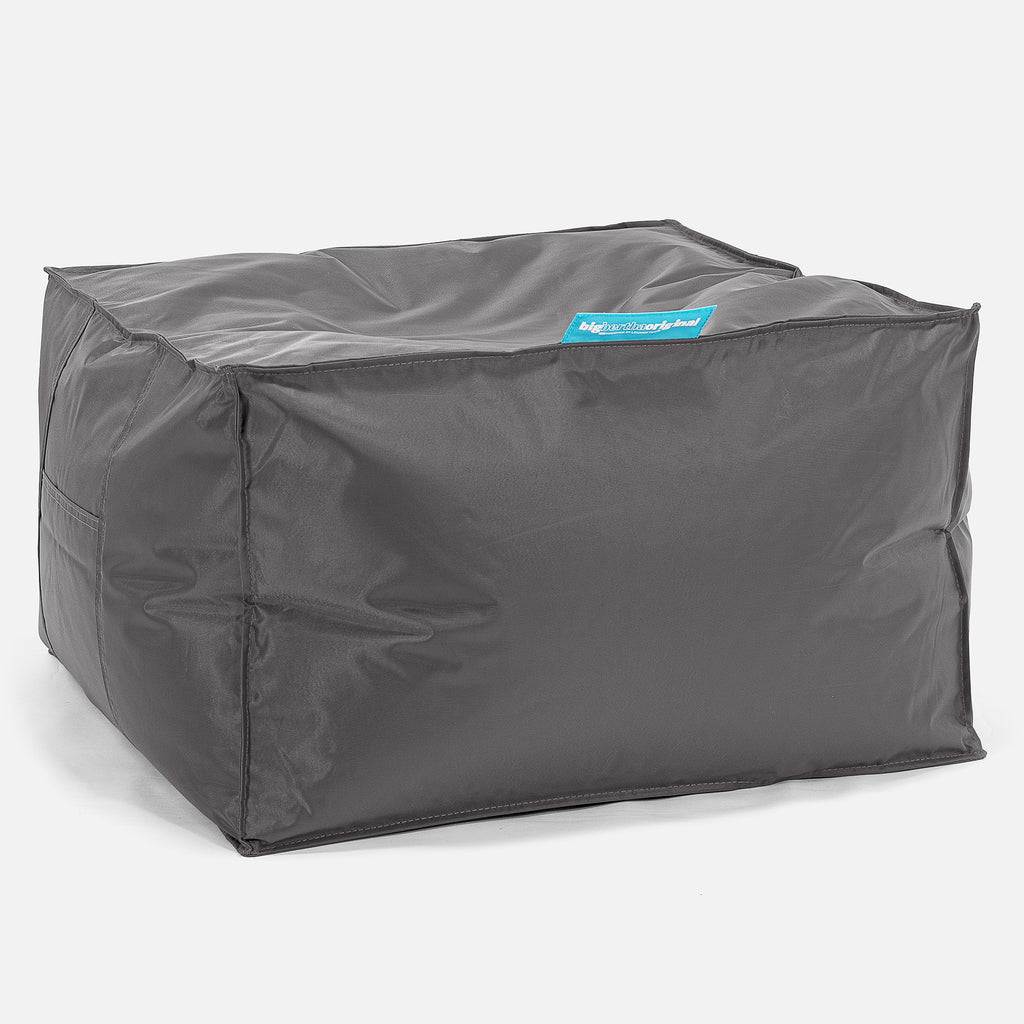 SmartCanvas™ Gros Pouf Carré - Anthracite 01