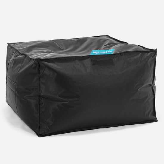 SmartCanvas™ Gros Pouf Carré - Noir 01