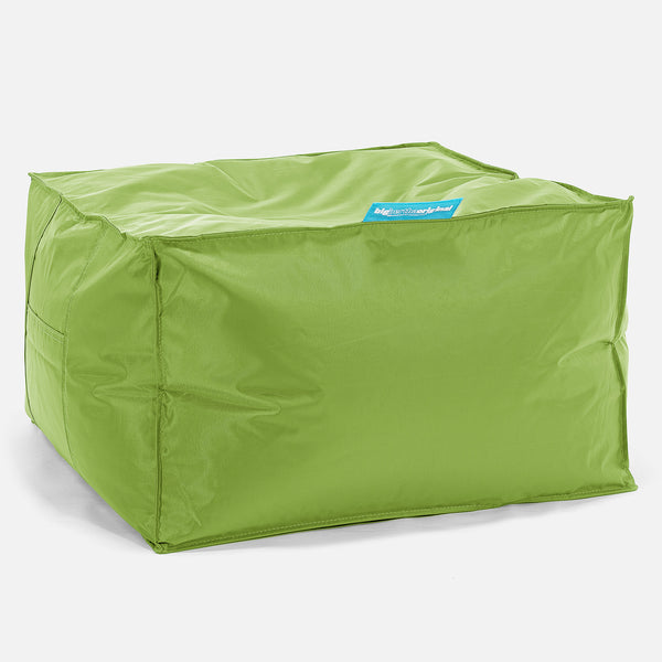 SmartCanvas™ Gros Pouf Carré - Vert Acide 01