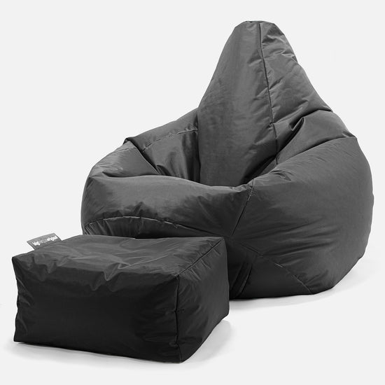 Pouf Poire Gamer - SmartCanvas™ Noir 01