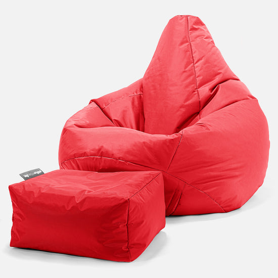 Pouf Poire Gamer - SmartCanvas™ Rouge 01