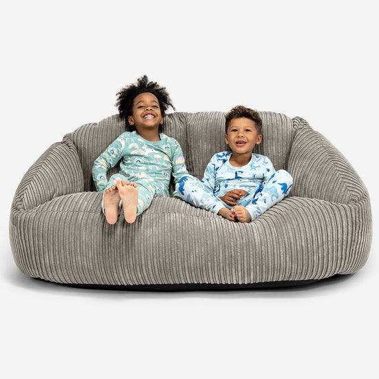 Canapé Géant Bubble pour Enfants 3-14 ans - Côtelé Vison 01