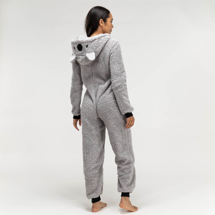 Combinaison Pyjama Koala en Polaire pour femmes taille S XL Gris Blanc Big Bertha Original CHF