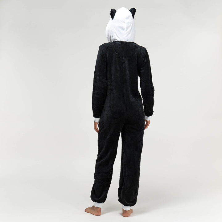 Combinaison Pyjama Panda en Polaire pour femmes taille S XL Noir Blanc Big Bertha Original CHF