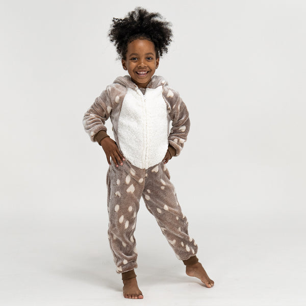 Combinaison Pyjama Polaire pour Enfants Imprimé Renne 01