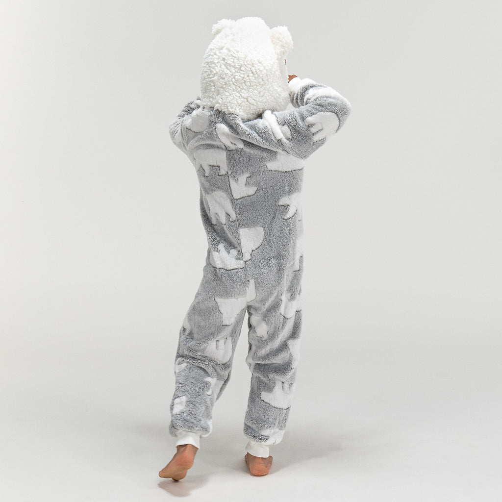 Combinaison Pyjama Polaire pour Enfants, Ours Polaire 05