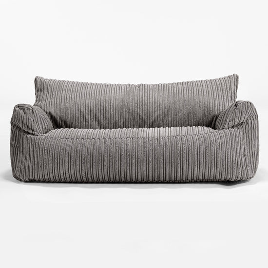 Joséphine Canapé Pouf pour Enfant 1-5 ans - Côtelé Anthracite 01
