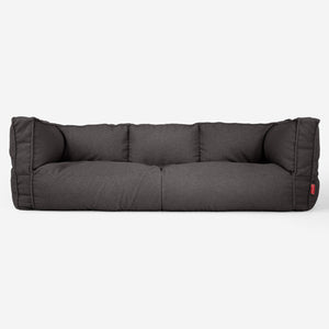 Canapé Pouf Albert 3 places - Bouclé Anthracite