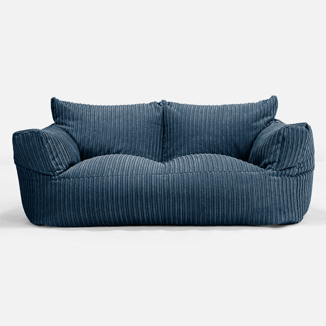 Joséphine Canapé Pouf - Côtelé Bleu Marine 01