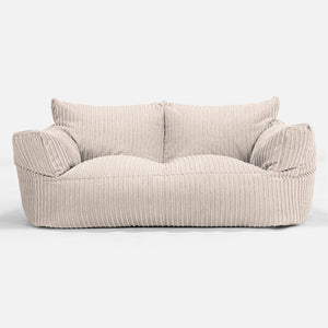 Joséphine Canapé Pouf - Côtelé Ivoire