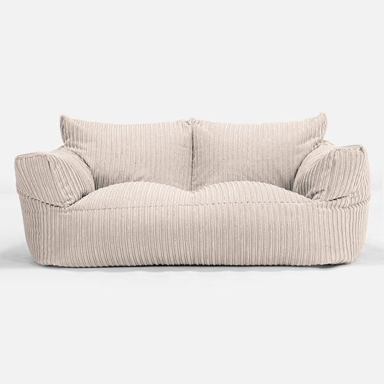 Joséphine Canapé Pouf - Côtelé Ivoire 01